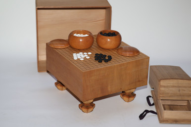 Japanese Go Board Go Ban Wood Go Ishi Igo Set (24J-460)