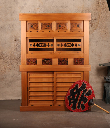 Antique Japanese Kitchen Chest (Mizuya Tansu 