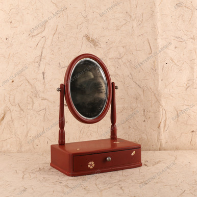 Vintage Japanese Small Kyodai Mirror - 1960s Showa Era (25D-405-3