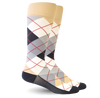 Medical Compression Socks for Men - BEIGE/WHITE - ARGYLE SIZE: MA-RCM STRENGTH:20-30 MMHG (1 Pair) (HH X420CMA81-R) (HH X420CMA81-R)