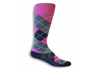 Medical Compression Socks for Women - PINK/GREY - ARGYLE SIZE: WB-TCM STRENGTH:20-30 MMHG (1 Pair) (HH X420CWB31-T)