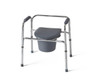 Medline G30211-4 COMMODE,EZ-CARE,STEEL,CHROME CS 4/CS