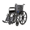 Medline MDS806200EV WHEELCHAIR, VINYL, FLP, ELR, K2B, 18 EA (Medline MDS806200EV)