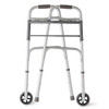 Medline MDS86410W54 FOLDING WALKER,2-BUTTON,with 5" Wheels CS 4/CS