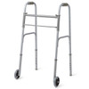 Medline MDS86410W54B BASIC WALKER,2-BUTTON with 5" WHEELS,CS 4/CS