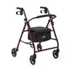 Medline MDS86850E ROLLATOR,BASIC,BURGUNDY (Medline MDS86850E)