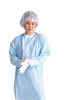 Medline NONTH200 Isolation Gown POLY,THUMBS UP,XL,BLUE CS 75/CS