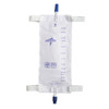 Medline DYND12578 (CS/48) LEGBAG 32OZ/1000ML, LF STRAPS, ANTIREFLUX, TWISTDRAIN (NO TUBING)