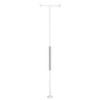 Standers 1150W SECURITY POLE, 7FT - 10FT CEILINGS, WHITE