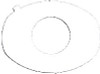 Torbot 268708 UNIVERSAL ADHESIVE GASKET, 1" OVAL OPENING BX10