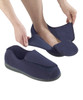 Silvert's 101050201 Mens Extra Extra Wide Slippers , Size 7, NAVY