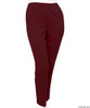 Silvert's 130910206 Womens Elastic Waist Polyester Pants 2 Pockets , Size 42, BURGUNDY