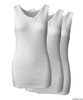 Silvert's 180500103 Ladies Cotton Undervests For Elderly Senior, Size Large, 3-PACK