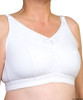 Silvert's 184300103 Womens Back Closure Cotton Bra For Seniors , Size 36, WHITE