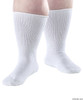 Silvert's 191300102 Extra Wide Diabetic Socks , Size Medium, WHITE
