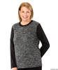 Silvert's 237300301 Women's Stylish Adaptive Sweater Top, Size Small, SILVER