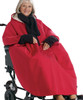 Silvert's 270000201 Mens Winter Wheelchair Cape & Womens Winter Warm Wheelchair Cape Clothing , Size ONE, RED