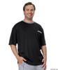 Silvert's 505400501 Adaptive Tshirt Top For Men , Size Small, BLACK