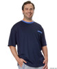 Silvert's 505400303 Adaptive Tshirt Top For Men , Size Large, NAVY