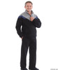 Silvert's 505500303 Mens Quality Tracksuits / Sweatsuit , Size Large, BLACK