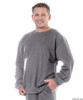 Silvert's 510300504 Mens Adaptive Fleece Sweatshirt Top , Size Large, GREY