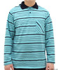 Silvert's 518300904 Adaptive Polo Shirt For Men , Size X-Large, AQUA/NAVY