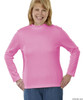 Silvert's 130602302 Womens Long Sleeve Mock Turtleneck Shirt, Size Small, PINK MIST