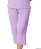 Silvert's 131600906 Womens Arthritis Elastic Waist Pull On Capris Pants, Size 2X-Large, MAUVE