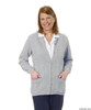 Silvert's 132600205 Womens Cardigan Sweater With Pockets , Size X-Large, SILVER GREY