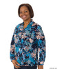 Silvert's 133000406 Mature Womens Long Sleeve Petite Blouses , Size 16P, BLUE