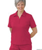 Silvert's 135100403 Womens Regular Popular Polo, Size Large, MAGENTA