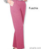 Silvert's 141200605 Regular Fleece Tracksuit Pants For Women , Size X-Large, FUSCHIA