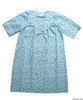 Silvert's 161300702 Womens Regular Short Cotton Sleepwear Nightgown , Size Small, BLUE FLOWER