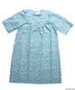 Silvert's 161300704 Womens Regular Short Cotton Sleepwear Nightgown , Size Large, BLUE FLOWER