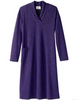 Silvert's 201000203 Adaptive Warm Open Back Wheelchair Dress , Size Large, PURPLE (Silvert's 201000203)