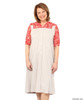 Silvert's 211500203 Comfortable Adaptive Open Back Dress For Women , Size Medium, RED