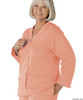 Silvert's 232500504 Womens Open Back Adaptive Fleece Cardigan With Pockets, Size Large, PINK