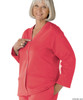 Silvert's 232500405 Womens Open Back Adaptive Fleece Cardigan With Pockets, Size X-Large, DUSTY ROSE