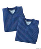 Silvert's 501400302 Mens Adaptive Flannel Hospital Gowns , Size Medium, NAVY PINSTRIPE