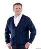 Silvert's 503700203 Cardigan Sweater For Men With Pockets , Size Large, NAVY