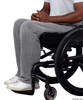 Silvert's 518200402 Mens Adaptive Open Back Polar Fleece Wheelchair Pants , Size Small, GREY