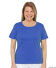 Silvert's 131500501 Womens Short Sleeve Crew Neck T Shirt, Size Small, ROYAL BLUE