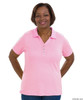 Silvert's 132100303 Short Sleeve Polo Style Tshirt, Size Large, PASTEL PINK