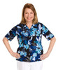 Silvert's 132501703 Women's Regular Short Sleeve Blouse , Size 14, NAVY
