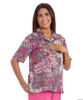 Silvert's 132512001 Women's Regular Short Sleeve Blouse , Size 38, FUSCHIA (Silvert's 132512001)