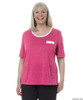 Silvert's 236600102 Womens Adaptive Crew Neck Tshirt , Size Medium, RASPBERRY