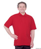 Silvert's 504300602 Mens Regular Knit Polo Shirt, Short Sleeve, Size Medium, RED