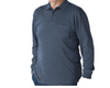 Silvert's 504800802 Men's Regular Long Sleeve Polo Jersey Shirt Top, Size Medium, NAVY/HUNTER (Silvert's 504800802)