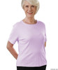 Silvert's 133501704 Womens Regular T Shirt, Short Sleeve, Round Neck, Size X-Large, LAVENDER