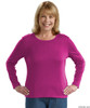 Silvert's 132200302 Womens Regular Crew Neck TShirt Top , Size Medium, FUSCHIA